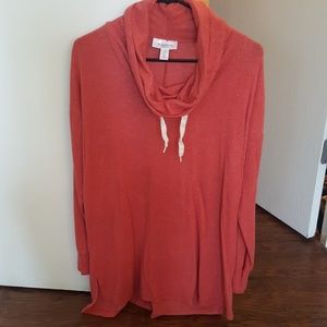Maternity cowl neck sweatshirt